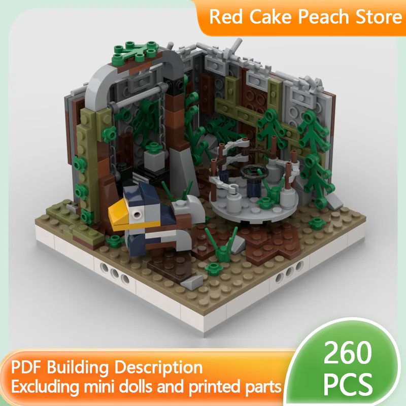 

City Street View Model MOC Building Bricks Abandoned Playground Modular Technology Children Holiday Gifts Assemble Toys Suit