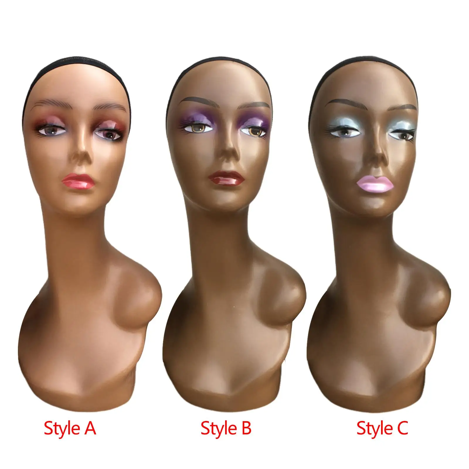 Woman Mannequin Head Model Multifunctional Accessories for Display Making