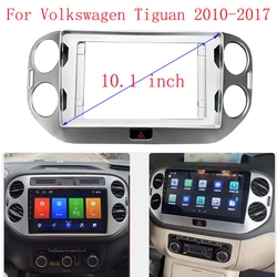 10 Inch Car Frame Fascia Adapter Canbus Box Decoder For Volkswagen Tiguan 2010-2017 Android Radio Dash Fitting Panel Kit