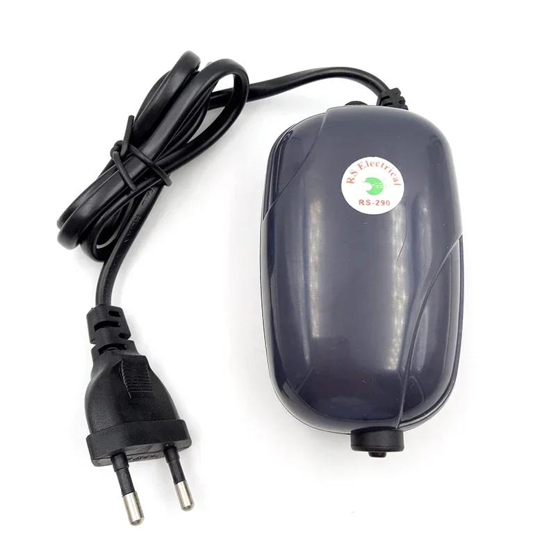 Silent 220V 50HZ 3W 1.2L/Min Aquarium Air Pump Fish Tank Aerator Single Outlet Air Pump EU Plug