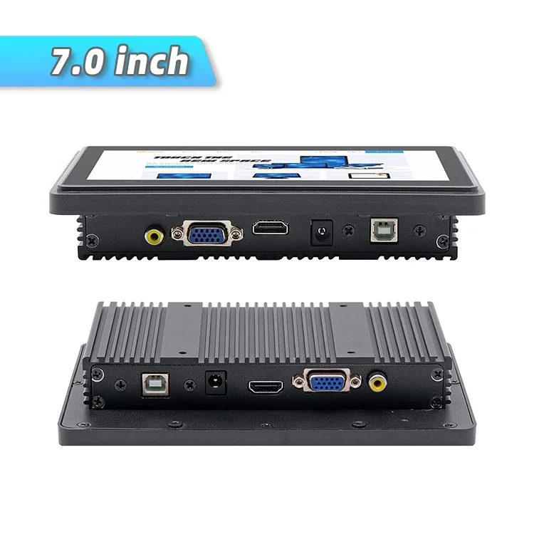 7 8 10 12 15 18.5 21.5 Inch IP65 Waterproof 350 - 1000 Nits High Brightness LCD Display Industrial Embedded Screen Touch Monitor