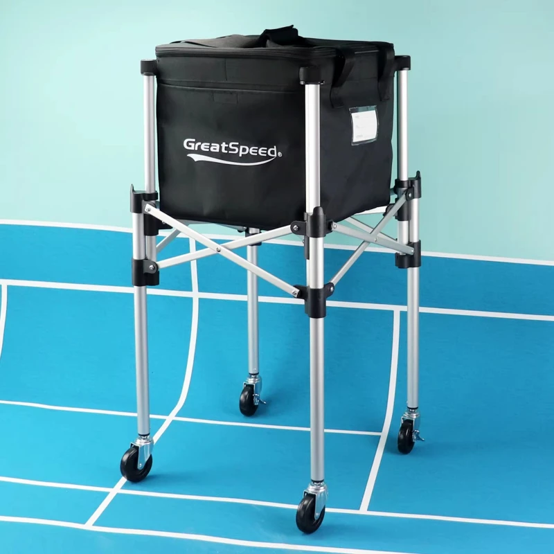 Scalable Tennis Coach Car Large Capacity Tennis Collection Cart Mute Movable Balls Picking Cart Portable Sports Accessories