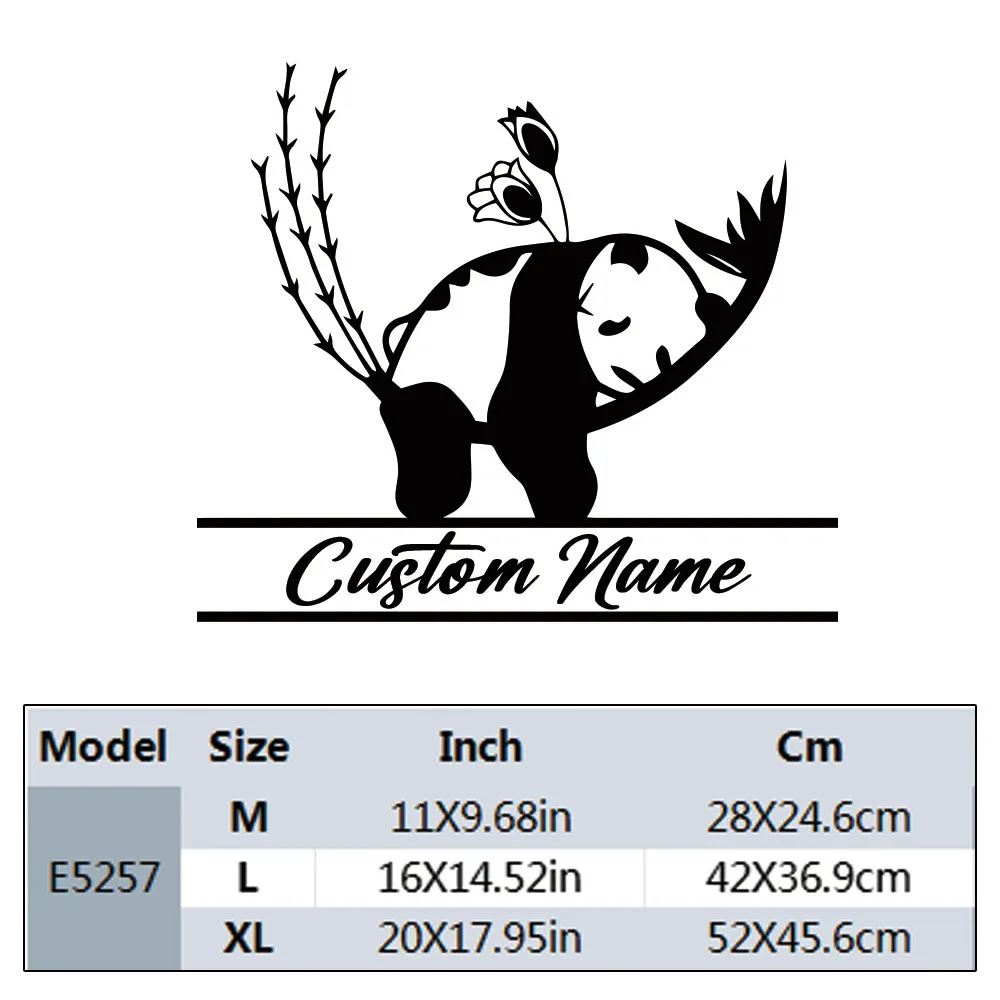 1PC Creative Panda Customizabl - огляд і ціна Home Decor Wall Tiles