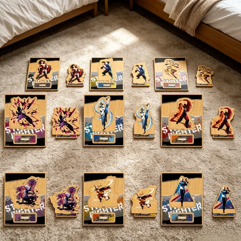 Game Anime Street Fighter Acrylic Stand Model Plate Festival Gifts for Friends and Fans Printed High-Transparency 15cm Keychains