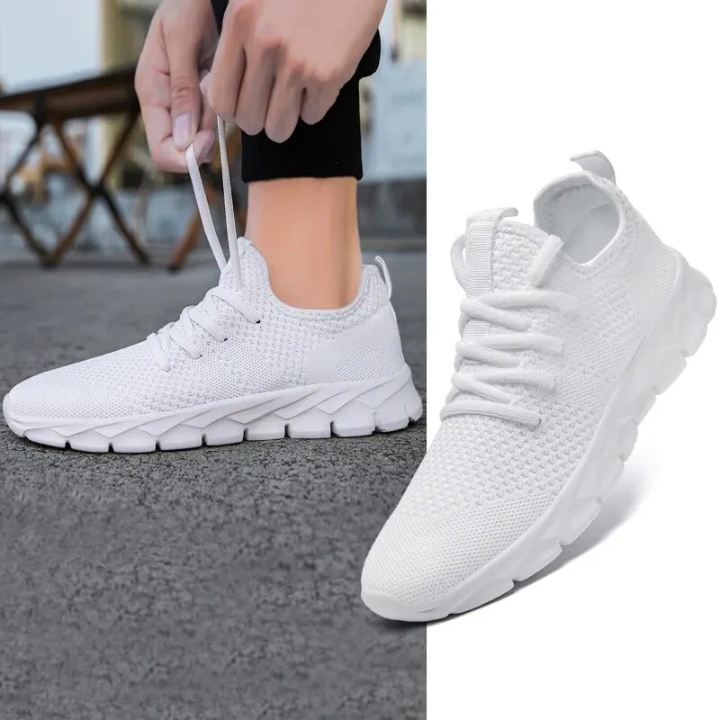 Lightweight Casual Men\'s Shoes Anti-slip Comfort Breathable Sneakers Outdoor Running Shoes for Men Push Size Mesh Footwear