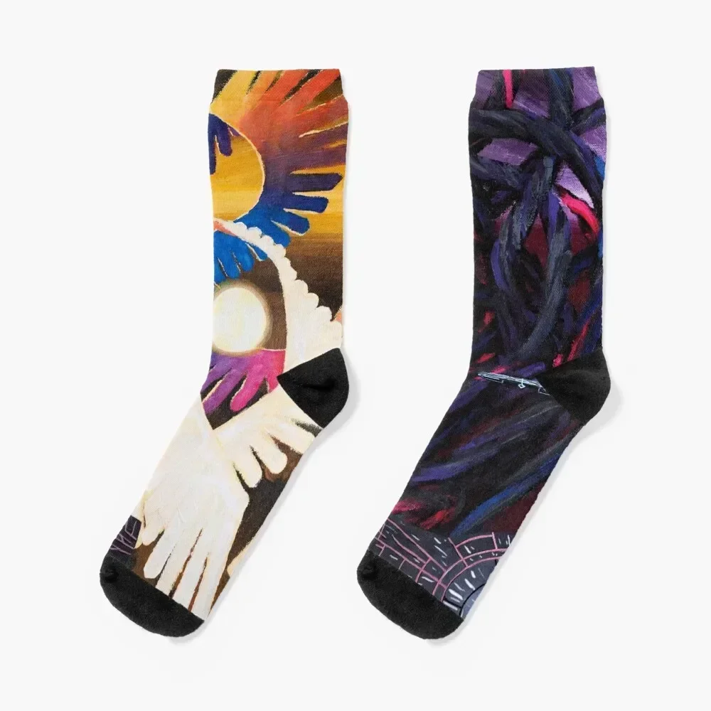 

Duality Socks sports and leisure cartoon Antiskid soccer Running Socks Women Men's