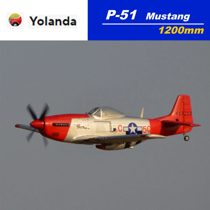 New 1200mm P51 V3 Red Tail Mustang Aircraft Super Powered 4s Pnp Version Model Aircraft Are Fond Of Collecting Gifts