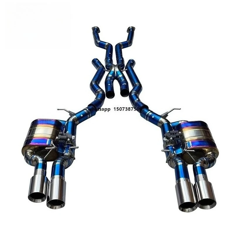 

Titanium Alloy Catback Muffler Exhaust System for 2006 E63 M6 5.0 L S85 V10 Exhaust Equal Length