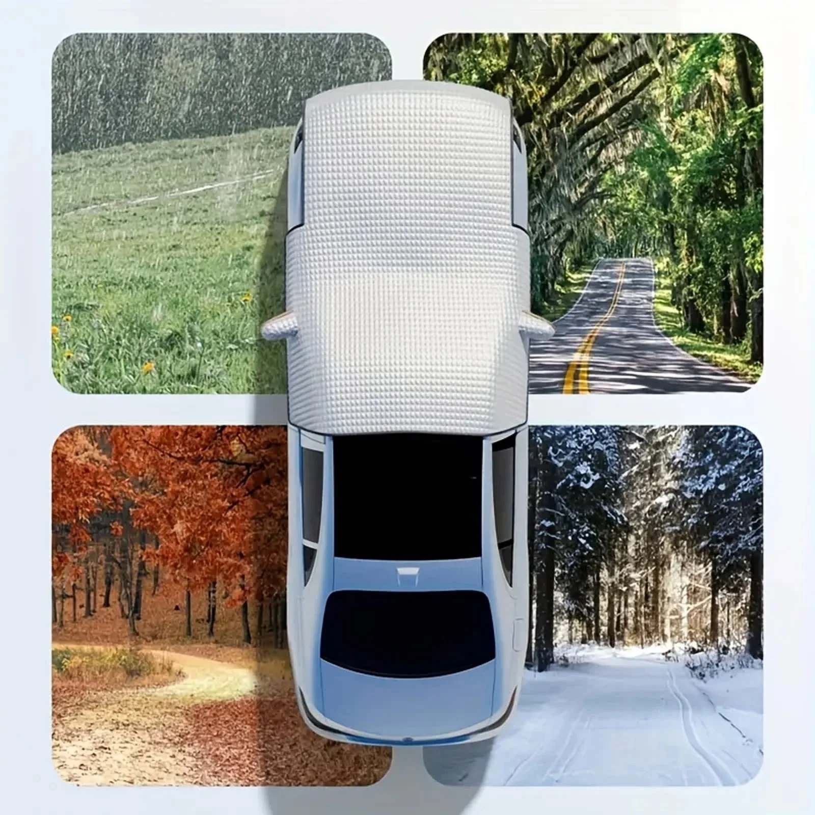 

Household Practical Car Cover Protect Your Car From Snow Frost Wind Rain Family Useful Reusable Heat Insulation Car Curtain