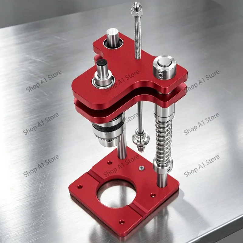 Woodworking Vertical Drill Guide, High Precision Aluminum Hand Drill Stand, DIY Bench Drill Support