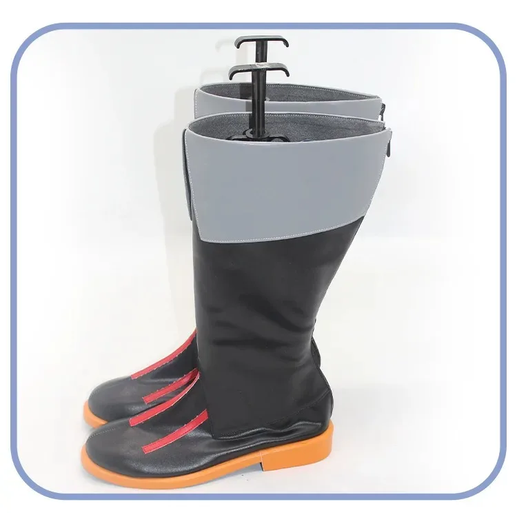 M16A1 Cosplay Shoes Game Frontline Cosplay Big Size PU Leather Shoes Halloween Party Black Boots Custom Made view 4