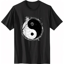 Funny Gift Mystic T-shirt with Yin-Yang Symbolic Print T-Shirt Men Women Vintage Clothes Graphic T Shirts Streetwear Harajuku