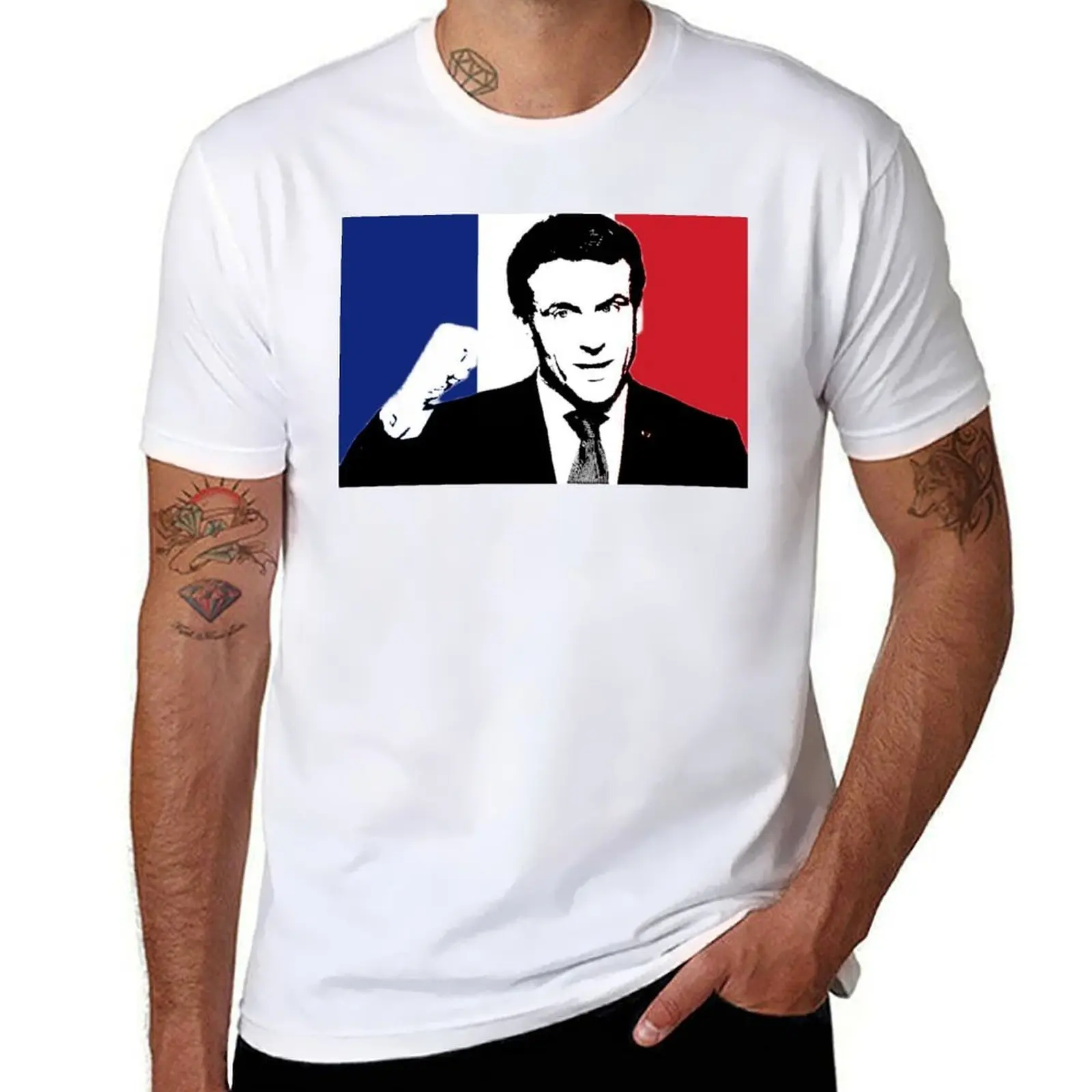 

Emmanuel Macron France en marche cpa 10 T-Shirt g man t shirts for men t shirts with prints cotton t shirt man T-shirt