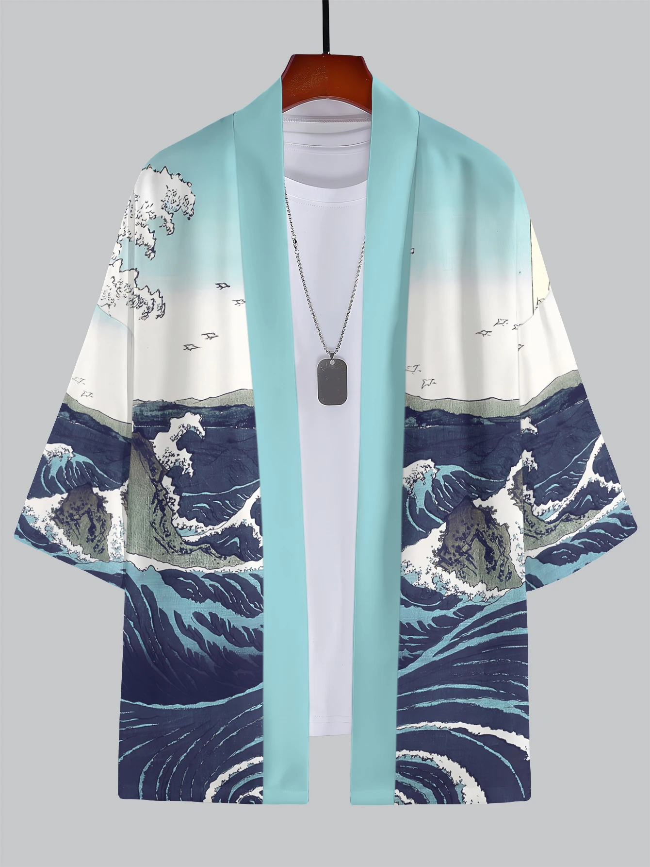 2025 New Summer Men's 3D Kimono Bundle - Anime & Traditional Prints