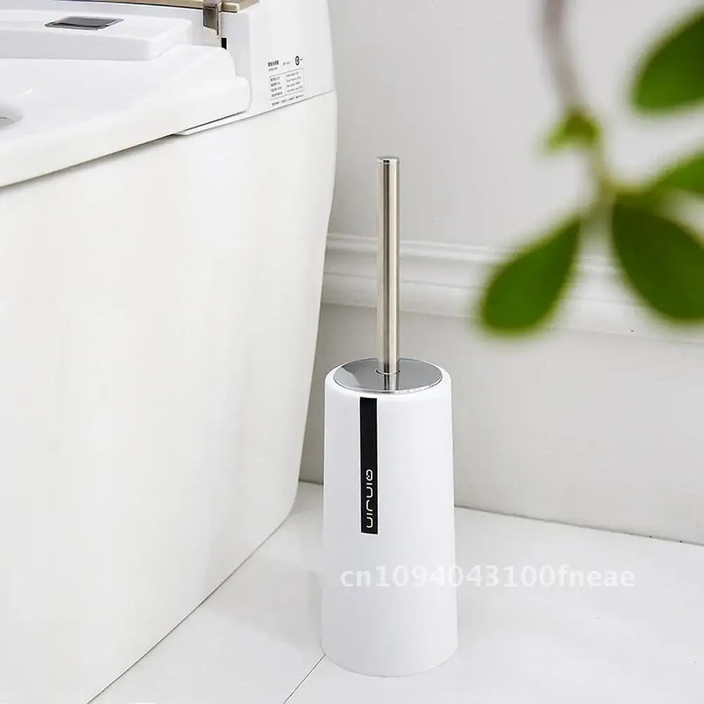 

Европейская черная щетка для ванной комнаты из нержавеющей стали, щетка для унитаза, держатель для чистки щетки, прямой угловой белый набор, ручка для унитаза
