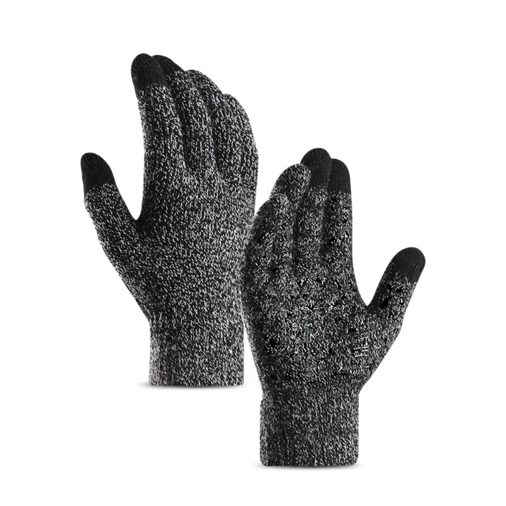 

Winter Gloves for Men Women Touchscreen Gloves Outdoor Cycling Hiking Sports Thermal Warm Knit Glove for Running Driving