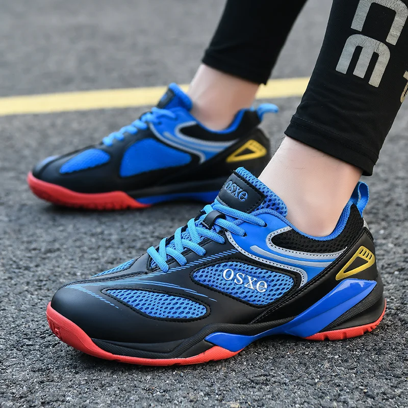 

High-Quality Blue Men's Tennis Shoes Breathable Mesh Non-slip Sneakers For Women Men Professional Brand Badminton Shoes Trainers