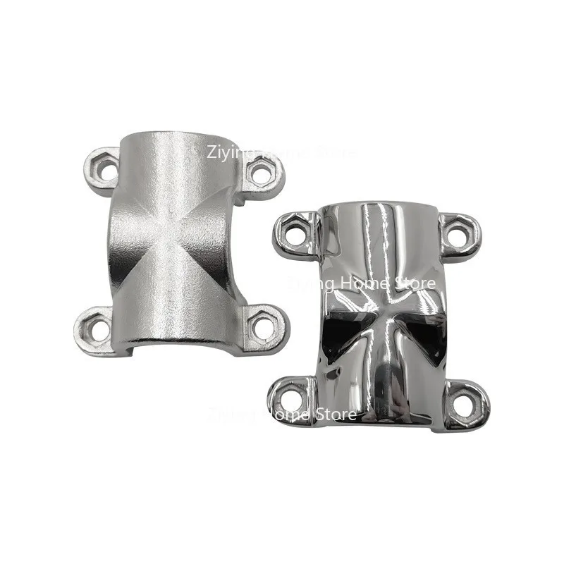 Suitable for 25MM Cross Fixed Pipe Clamp, 316 Stainless Steel Railing Handrails for Marine Yachts