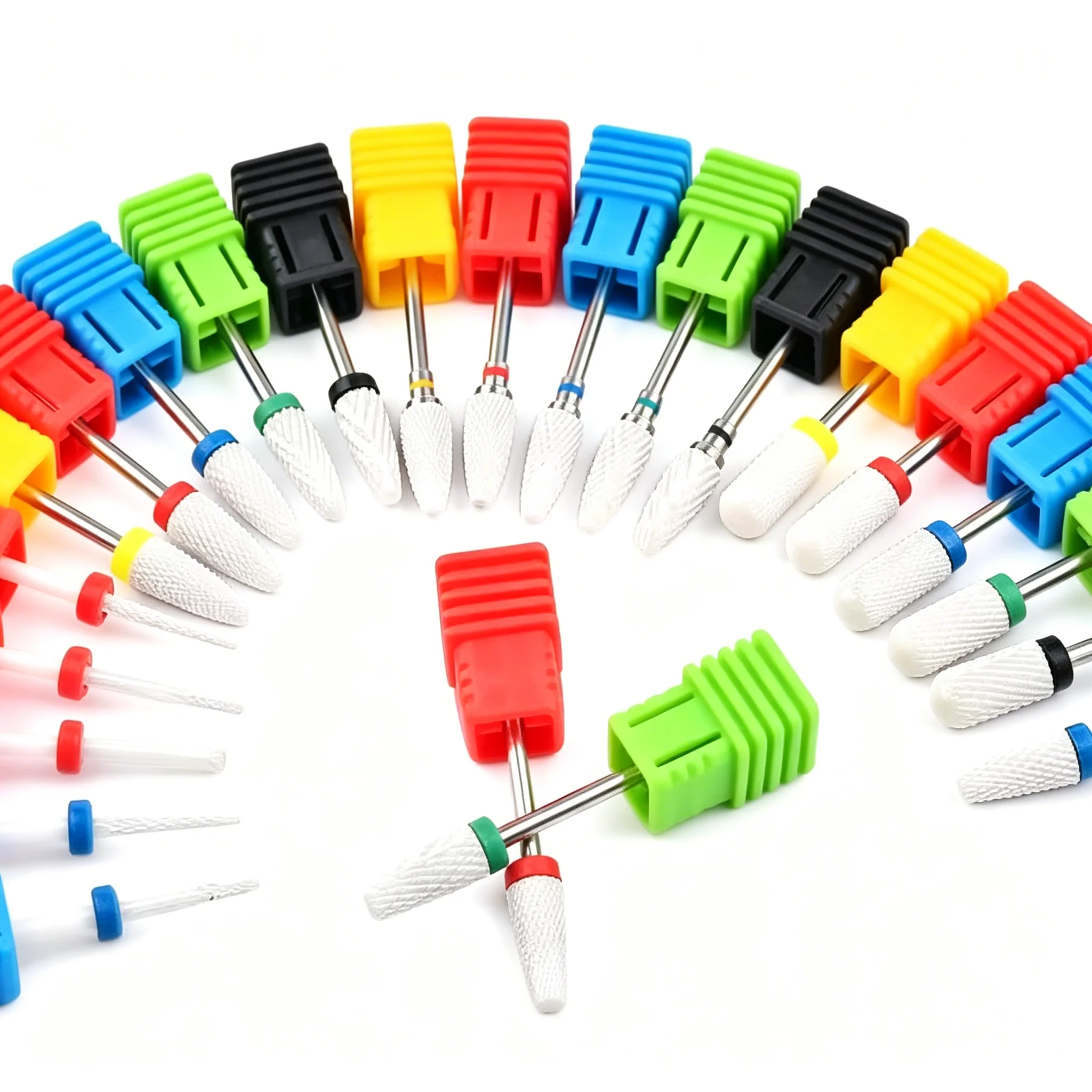 Ceramic Nail Polishing Head Electric Nail Drill Replacement Bits for Removing Nail Polish Gel, Cuticle Removal, Nail Care, and P