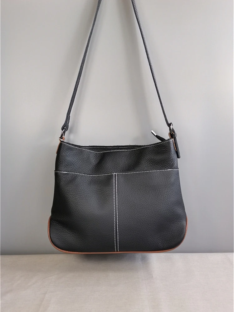 

Высококачественная кожаная сумка-тоут с мягким верхним слоем, повседневная женская сумка на одно плечо, модная сумка через плечо с большой вместимостью