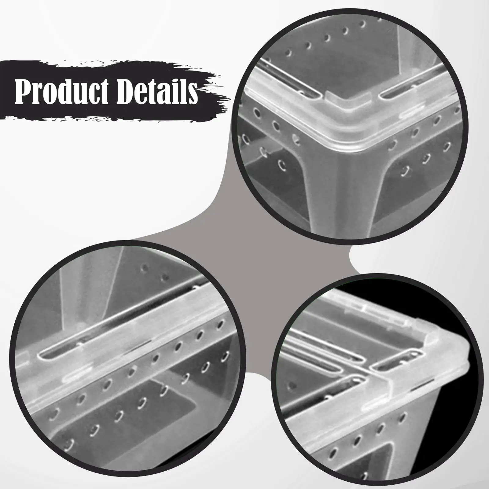 

Large Plastic Reptile Breeding Box Double Door Tarantula Spider Habitat Tank for Small Amphibians and Reptiles