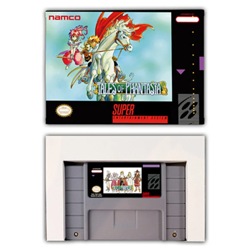 Tales of Phantasia RPG game Card for SNES EUR PAL USA NTSC 16bit Game Consoles with Retail Box  Cartridge