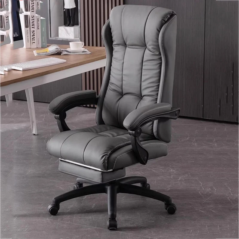 Leather Conference Gaming Chairs Swivel Vanity Single Computer Recliner Chairs Makeup Silla Escritorio Office Furniture XR50BG