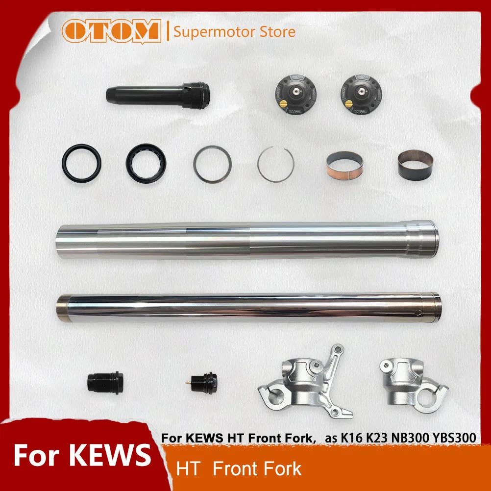OTOM-buje de horquilla delantera para motocicleta, arandela de sellado de polvo y aceite, varilla de anillo, abrazadera de eje de tubo exterior para KEWS HT HTW K16 K23 NB300 YBS300