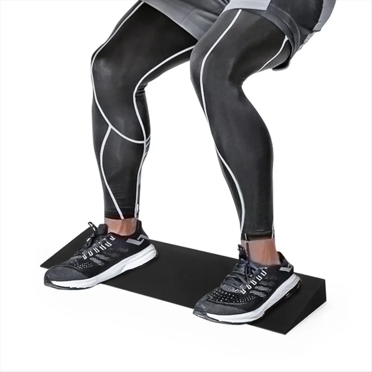 ABXY Fitness Foot Heel Wedges Blocks Exercise Calf Stretching Slant Board Weightlifting Squat Adjustable Calf Stretcher