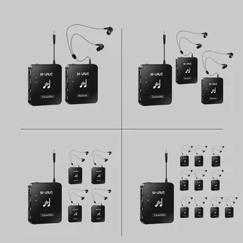 M-vave WP-10 2.4G Wireless Headphone Monitor Rechargeable Transmitter Receiver Support Stereo Mono Cuvave with Volume Knob