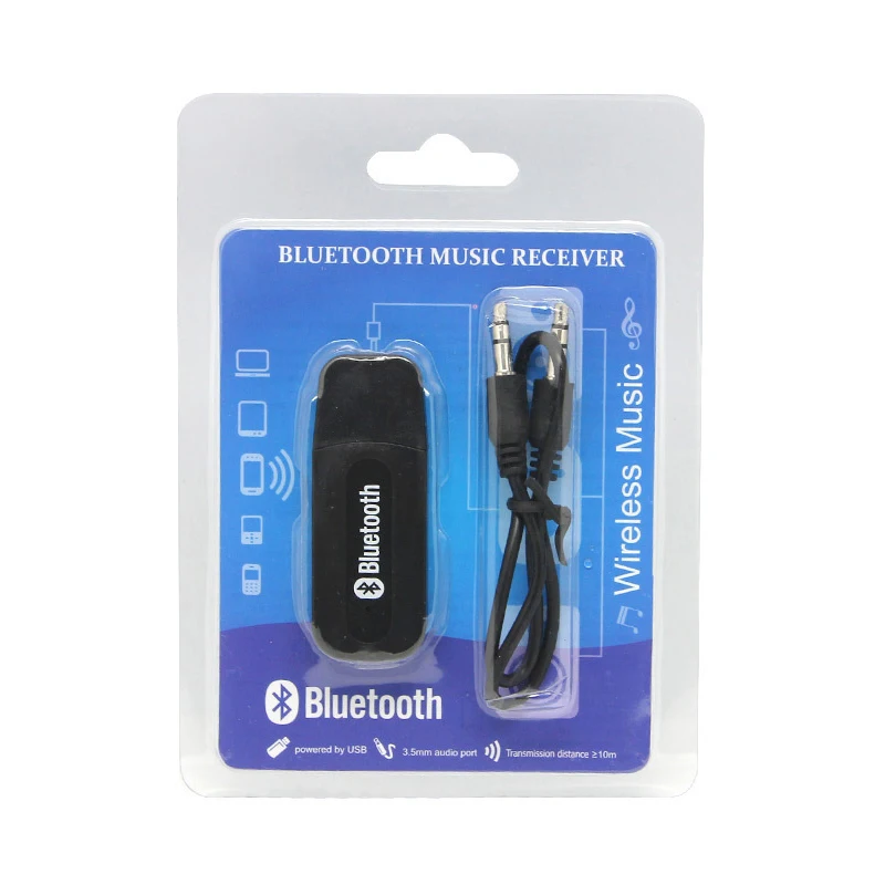 Car USB Bluetooth Adapter 3.5mm Audio Tablet Phone Car Speaker Receiver Music Bluetooth Adapter Portable Wireless Audio Adapter. view 6