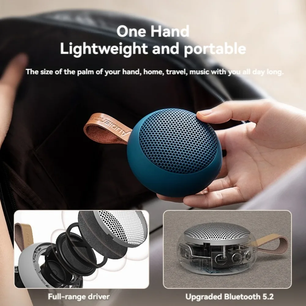 Audience Y6 Portable Bluetooth Speaker TWS Wireless Mini Audio Outdoor Waterproof Shower Speaker Bathroom Heavy Subwoofer