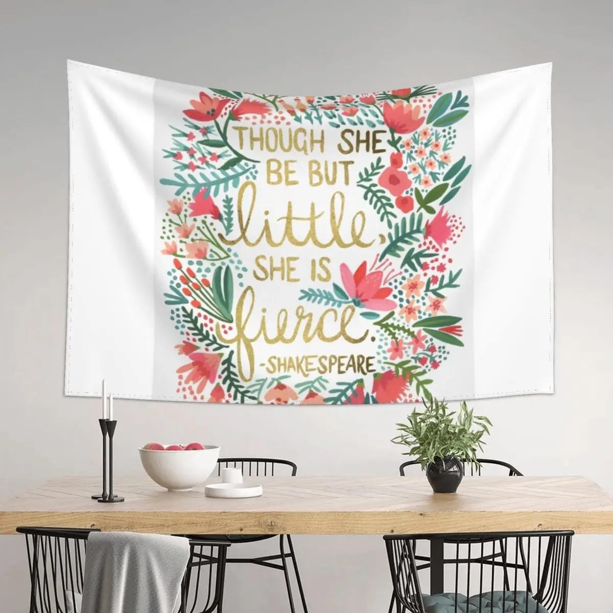 

Little & Fierce Tapestry Bathroom Decor Cute Decor Room Decorations Aesthetic Room Decor Korean Style Tapestry