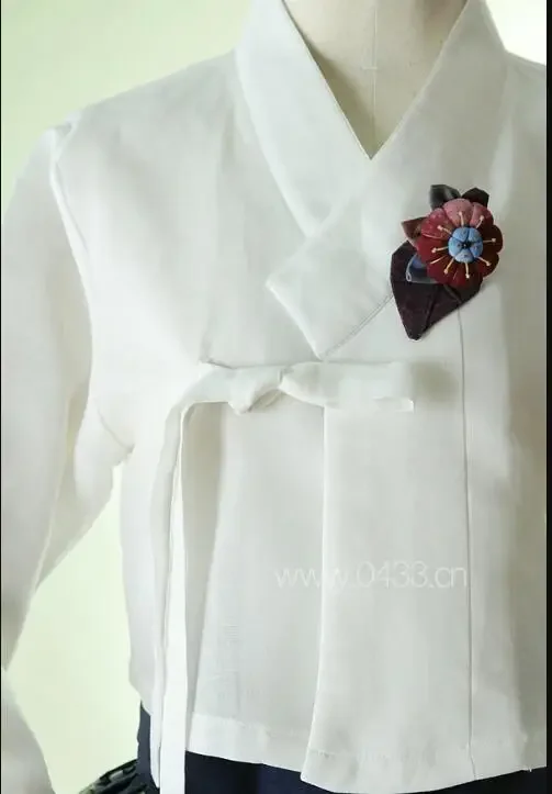 التقليدية كوريا قميص المرأة بلوزة الملابس الداخلية القطن قمم اليومية الأبيض الربيع الهانبوك المرحلة