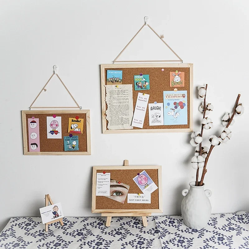 Soft Wooden Letter Message Board Decor Postcard Photo Wall Cork Board Memo Board Wall Decoration Items