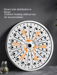 COOKER KING 304 Stainless Steel Steamer Plate Plate for Streaming Steamed Rice Rice Cooking Rack Steamer Steam Compartment