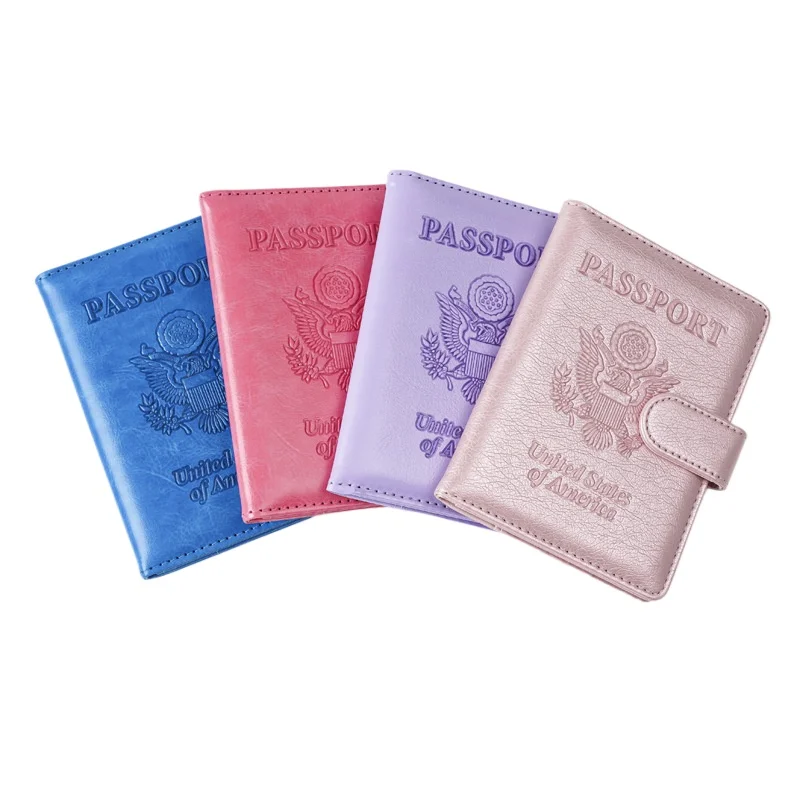 

Магнитная застежка RFID-держатель для паспорта, антимагнитные обложки для паспорта, дорожный кошелек из искусственной кожи для мужчин и женщин, держатель для удостоверения личности, держатель для воздушных билетов