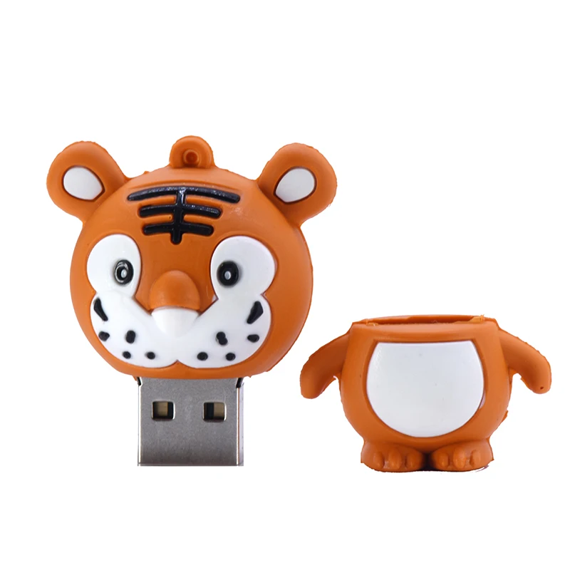 animal cartoon tiger usb flash drive  4GB 8GB pendrive 16GB 32GB owl 64GB cute penguin memory stick 128GB Leopard U disk