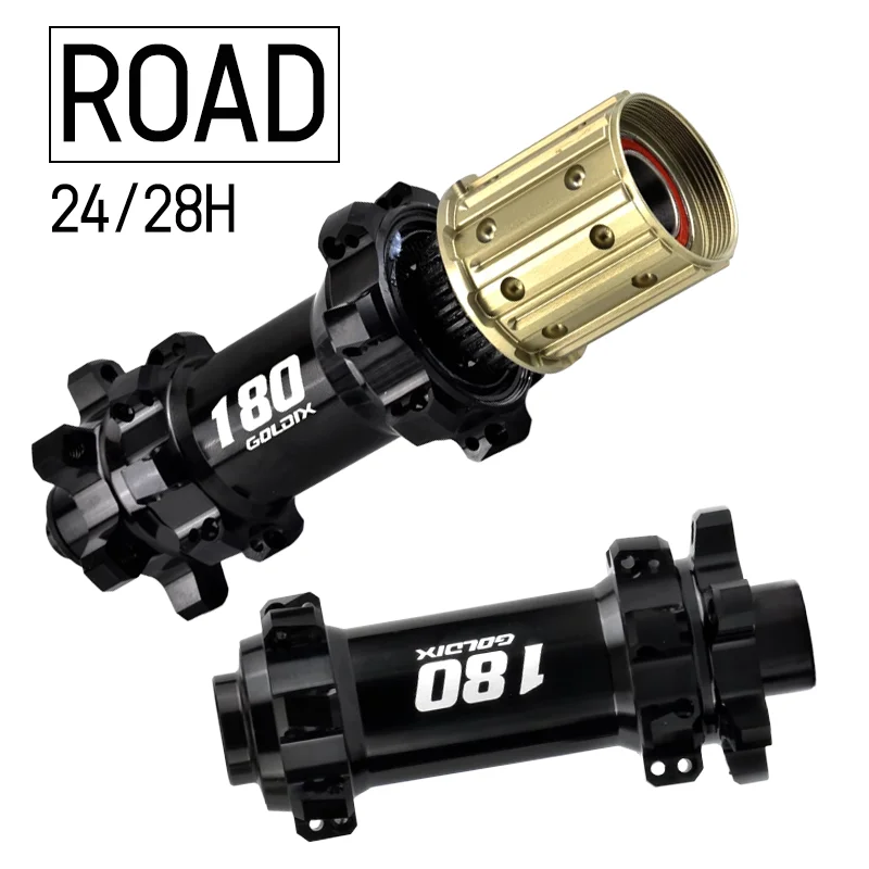 

Goldix R180 24h 28h Ступица для шоссейного гравийного велосипеда 24 28 отверстий Трещотка 52t Ступица с прямой тягой Xdr 6 Болт Передняя и задняя ступица Hg 135x10