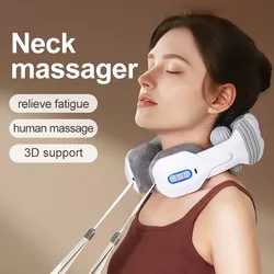 Neck Massager for Pain Relief Deep Tissue 6D Kneading Shiatsu Neck Massager with Heat, Massager for Neck and Shoulder Pain