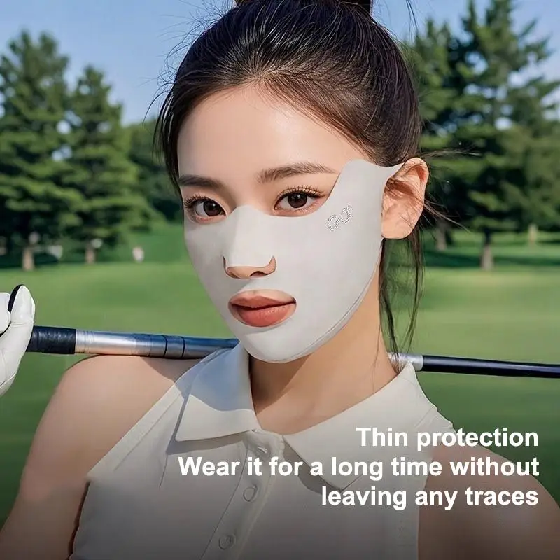 

Outdoor Ice Silk Mask 2PCS Set Washable Lightweight Breathable Sunproof for Running Cycling FishingHot