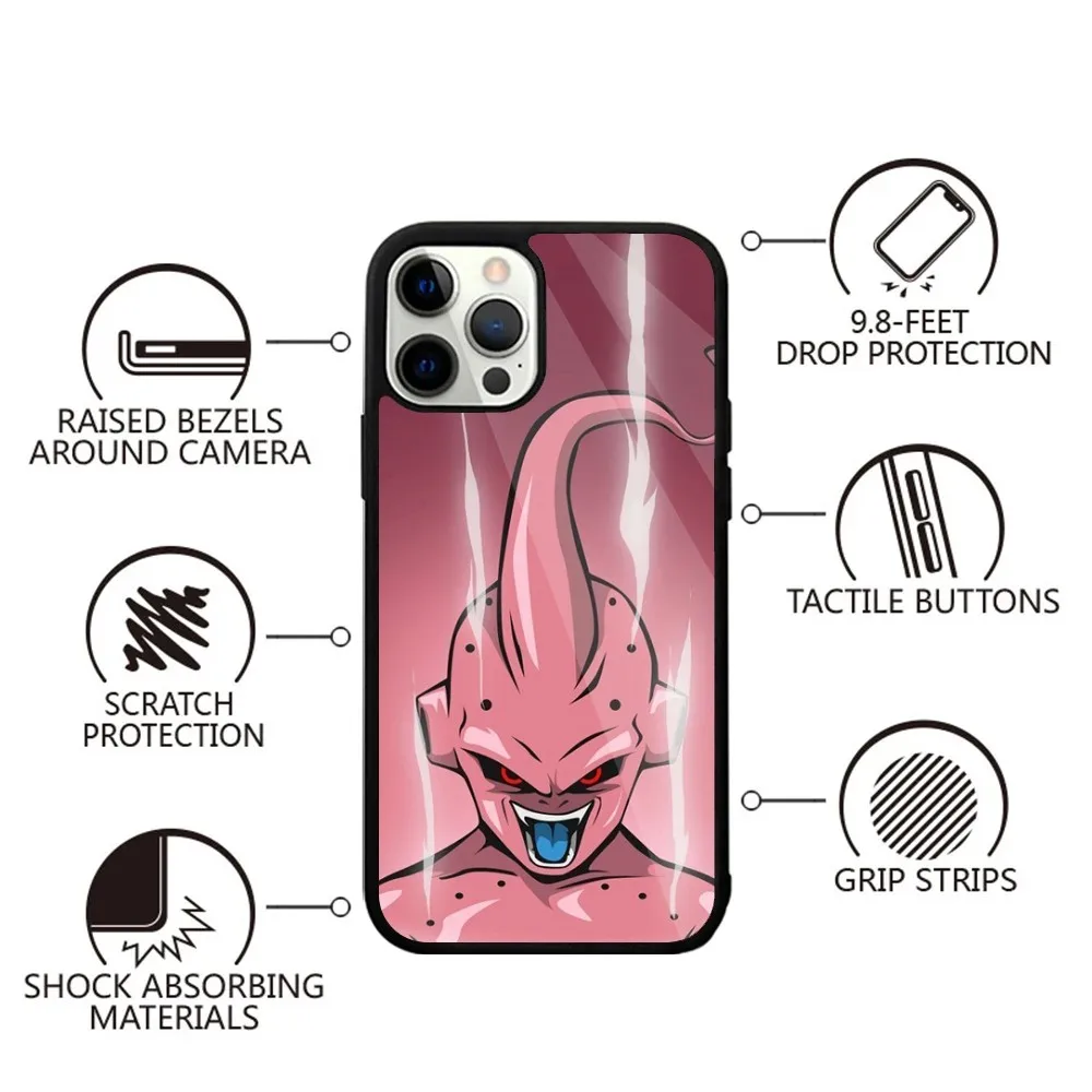 Majin B-Buu D-Dragon Ball Phone Case For iPhone 15,14,13,12,11,Plus,Pro,Max Mini Magsafe Magnetic Wireless Charging