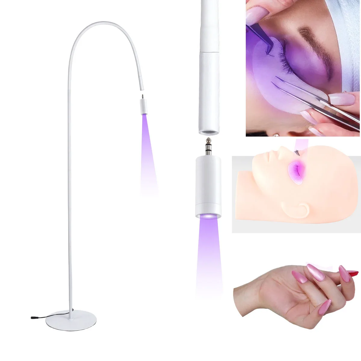 

Nice 5V USB UV Colloidal Curing Lamp Foot Switch Manicure Nail Dryer Curing Lamp Eyelashes And Eyebrows Grafting Glue Curing Lam