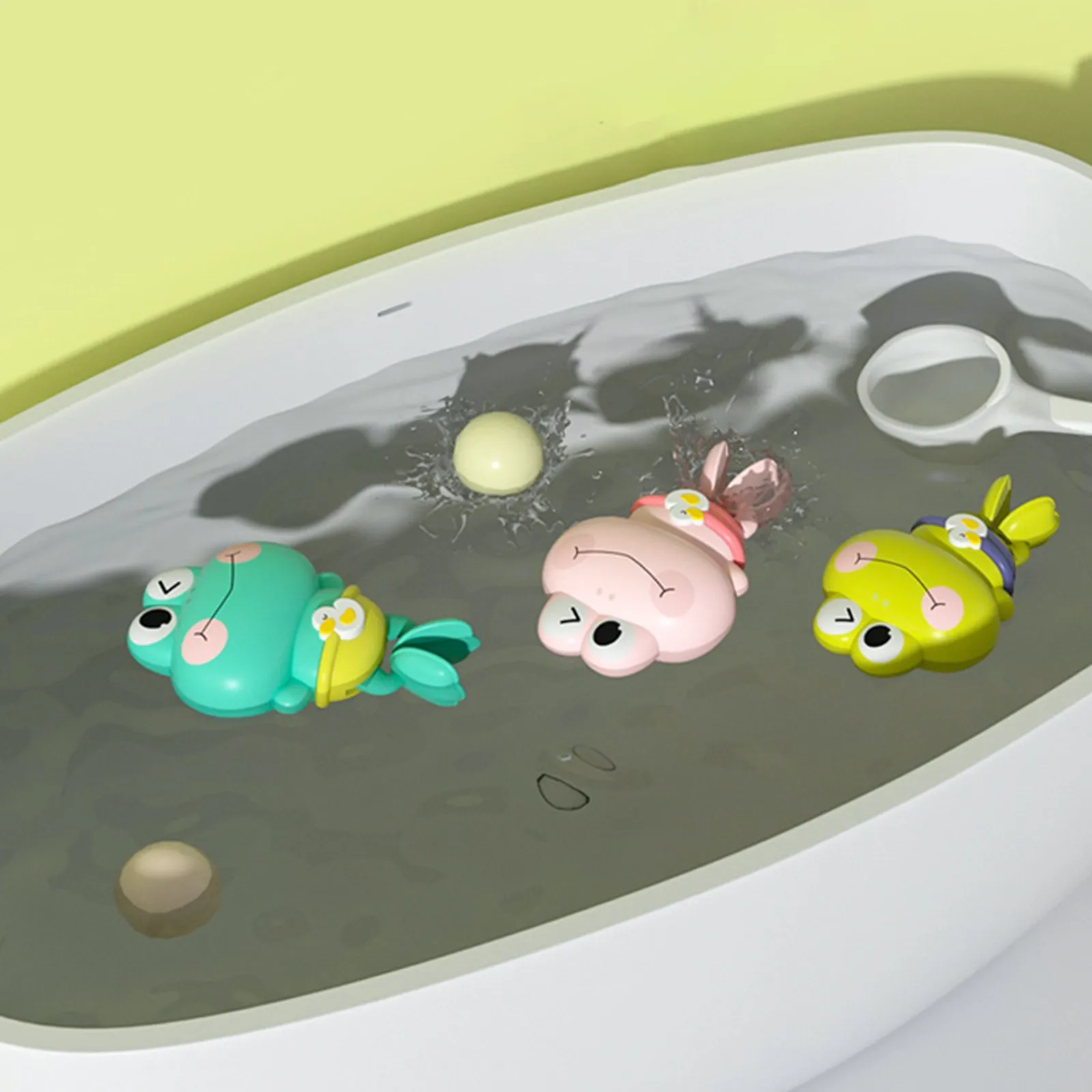 Brinquedos de banho jogando sapo de água brinquedos infantis dos desenhos animados banho do bebê pai-filho interativo banheiro brinquedos de água das crianças