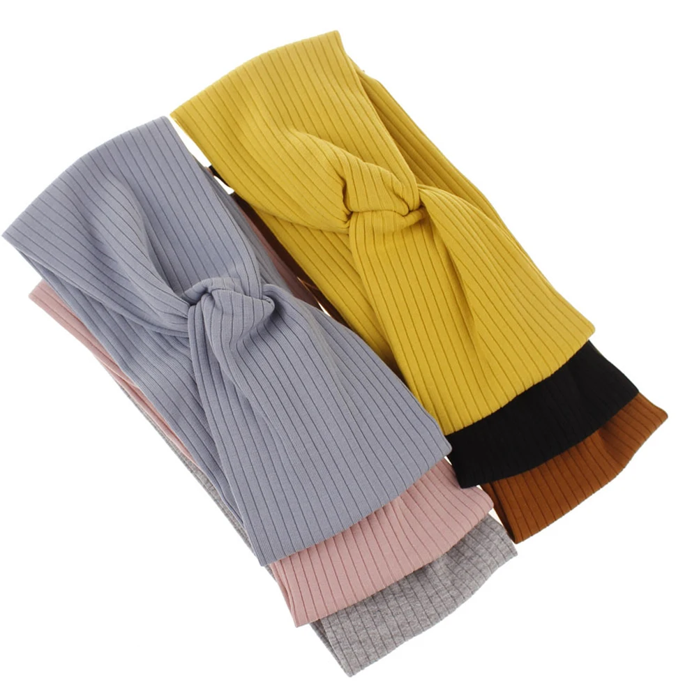 

Повязки на голову, повязка на голову, женские хлопковые эластичные повязки на голову, мягкий галстук для черного тканевого головного убора Miss