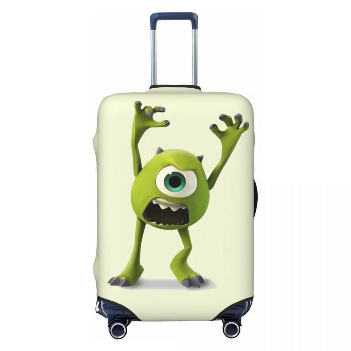 

Custom Monsters University Mike Wazowski Luggage Cover Elastic Travel Suitcase Protective Covers Fits 18-32 Inch