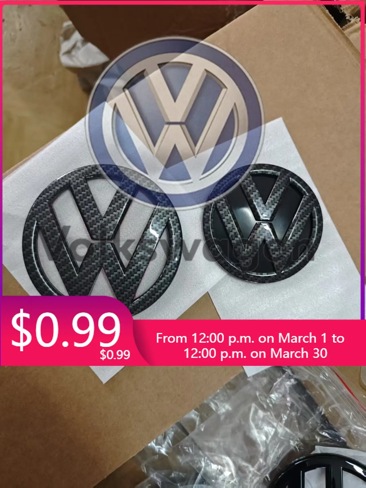 

For VW Volkswagen Jetta MK5 Golf 2Pcs Replace Car Front Radiator Grille Emblem 110mm + Rear Trunk Lid Badge 90mm Car Emblem For