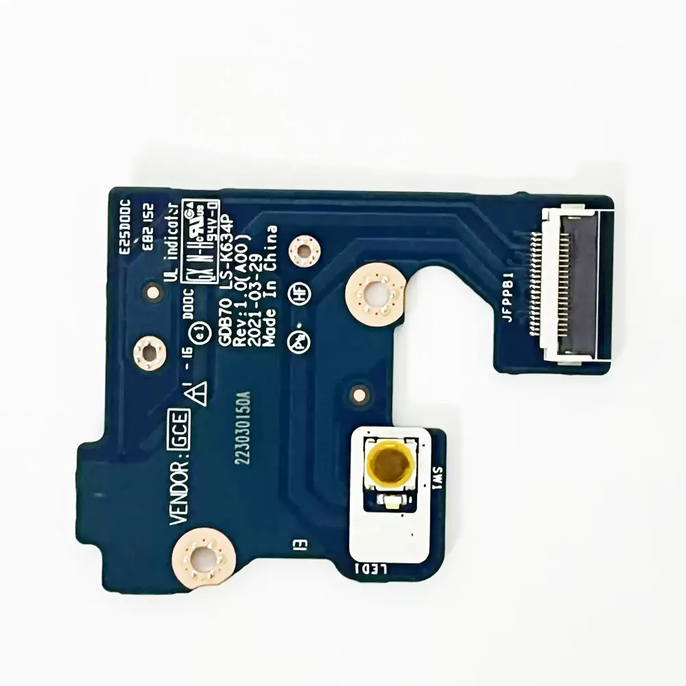 OEM For Dell Precsion 7750 7760 P44E Laptop Switch Power Button Board with Cable Repairing GDB70 LS-K634P 06CG40 LS-J186P 0DM9CY