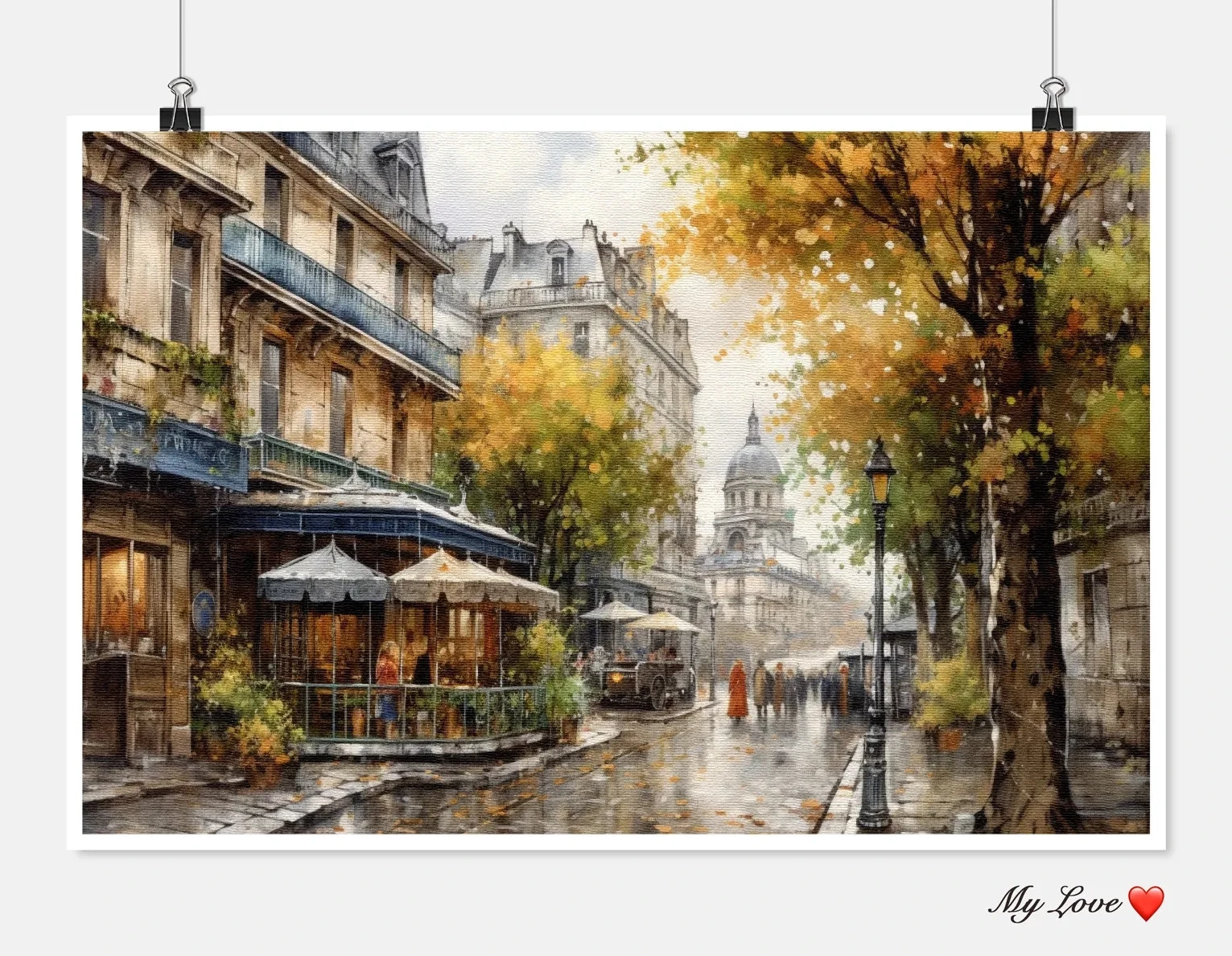

Needlework for embroidery DIY DMC High Quality - Counted Cross Stitch Kits 14 ct Oil painting - Street of Paris 3
