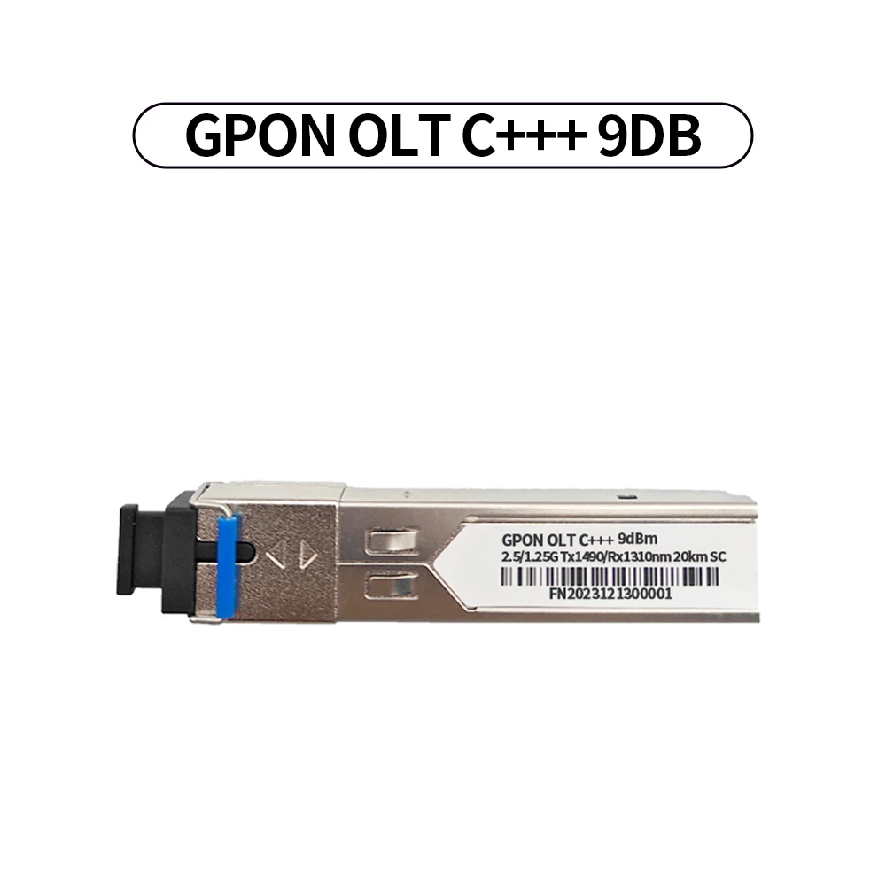 GPON OLT C +++ 20KM, 7DB 8DB 9DB, módulos SFP, porta SC, 1490, 1310m, compatível com GPON VSOL HSGQ HIOSO